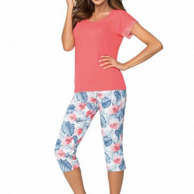 MILA CORAL 3/4 Пижама женская со штанами