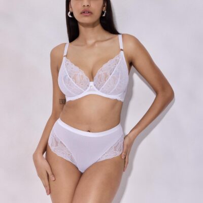 Glow стринги с завышенной талией (белый)